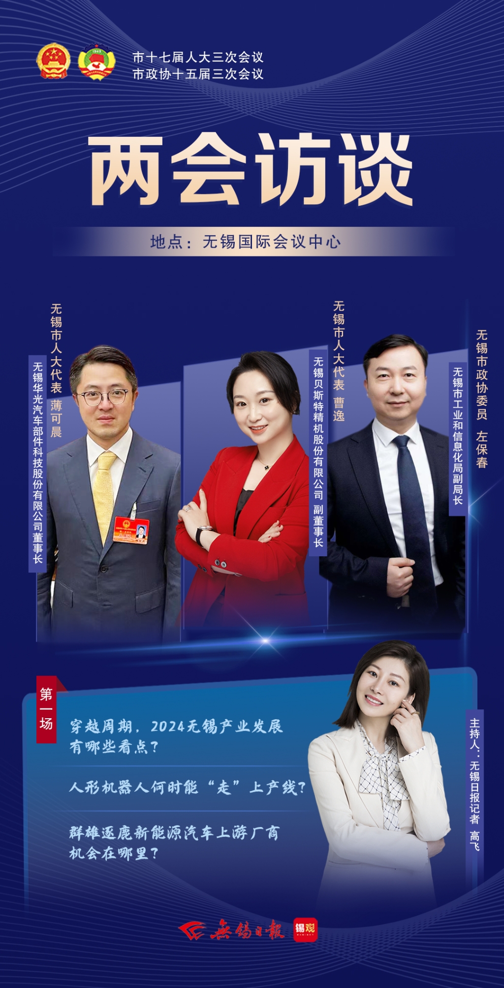兩會訪談第一場：2024無錫產業發展有哪些看點？